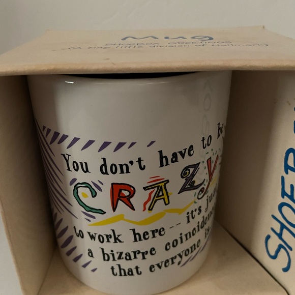 You Don't Have To Be Crazy to Work Here Bizarre Coincidence Coffee Mug Cup - Picture 3 of 3